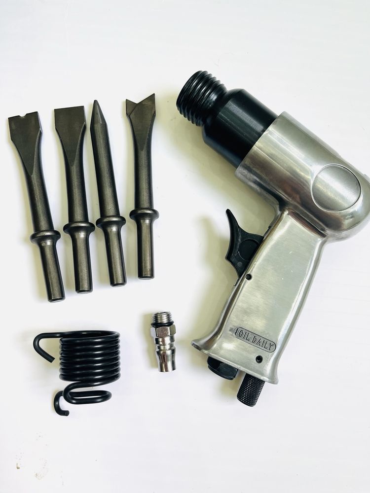 Máy đục khí nén cỡ 150mm kèm mũi đục và lò xo